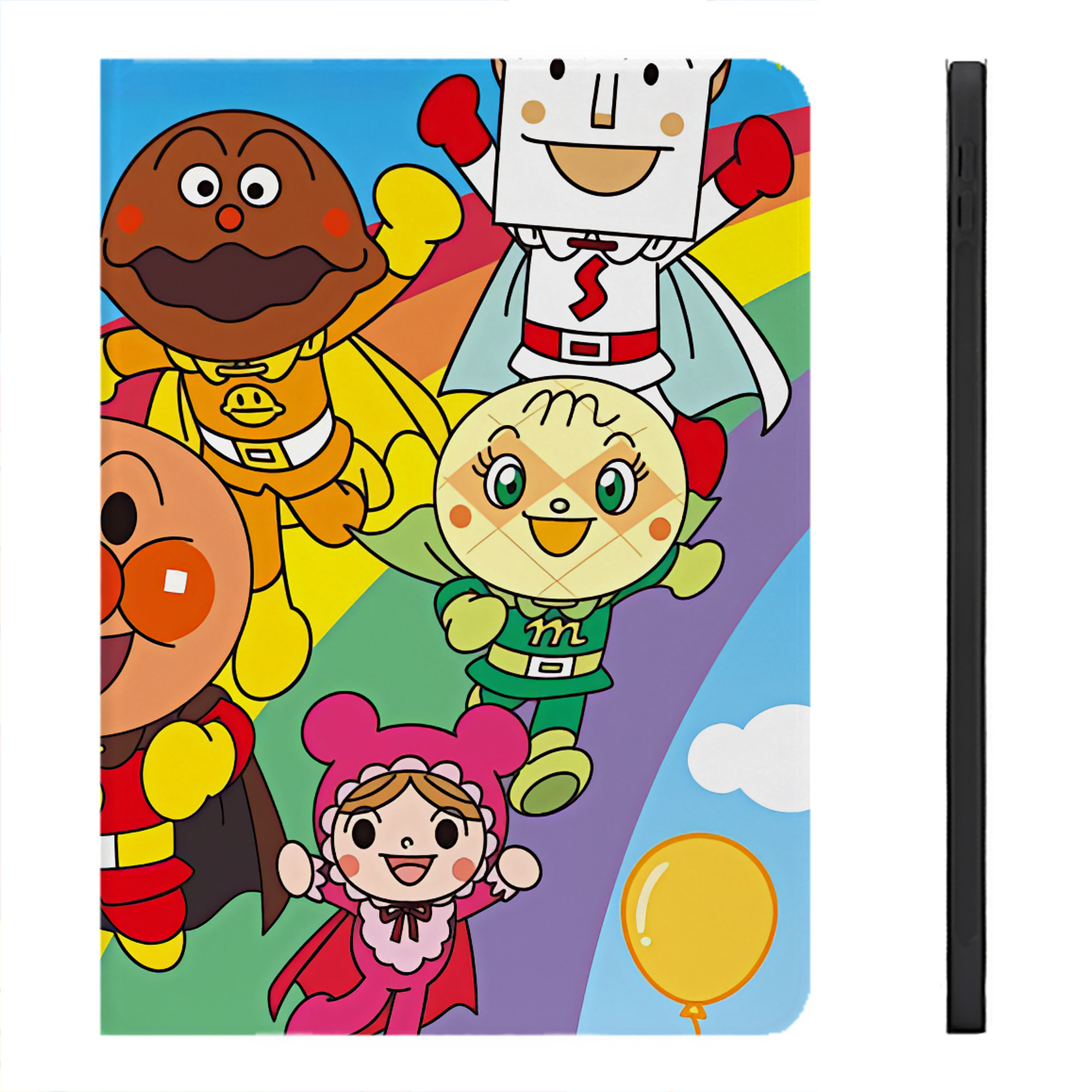 （画像用） アンパンマン Anpanman IPadケース ペンホルダー付き ブックスタイルデザイン